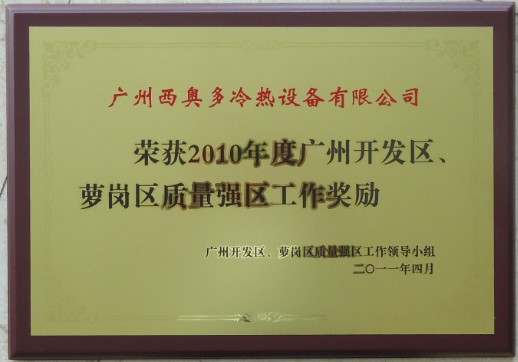 質(zhì)量強(qiáng)區(qū)工作獎